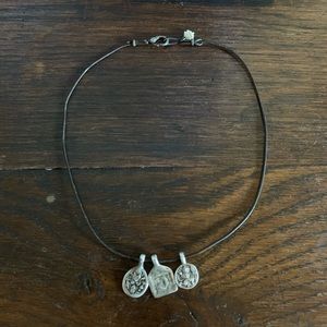Lucky Brand triple charm necklace
